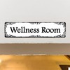12x3 Inch Wellness Room Sign Door Wall PC Signage for