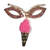 Betsey Johnson Ice Cream Cone Pendant Necklace and Lips Earrings