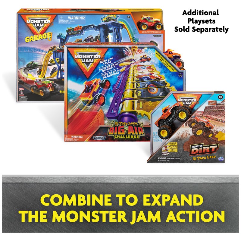 Monster Jam, Transforming Hauler Playset and Storage with Exclusive El