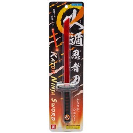 Onda Toy Sword, Luminous Toy, Sword, Light Up, Lightweight, Chambera Pretend, 10.2 inches (26 cm), Narikiri, Ninja, Samurai, Cool, Luminous Sword, Japanese Sword, Fire Ninja Sword, Red