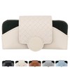 KINIVA Sunglasses Holder for Car Visor Leather Glasses Case with