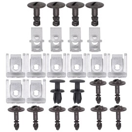 Underrun Protection Installation Kit Engine Underbody Protection Repair Clips Gear Protection Engine Protection Mounting Clip Engine Cover Screws Retaining Clips Clamp Screw Clamp for A4 B8 Avant A5