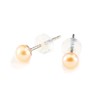 Cranes Collection Natural Freshwater Pearl Earrings, Made in Japan, Hypoallergenic,