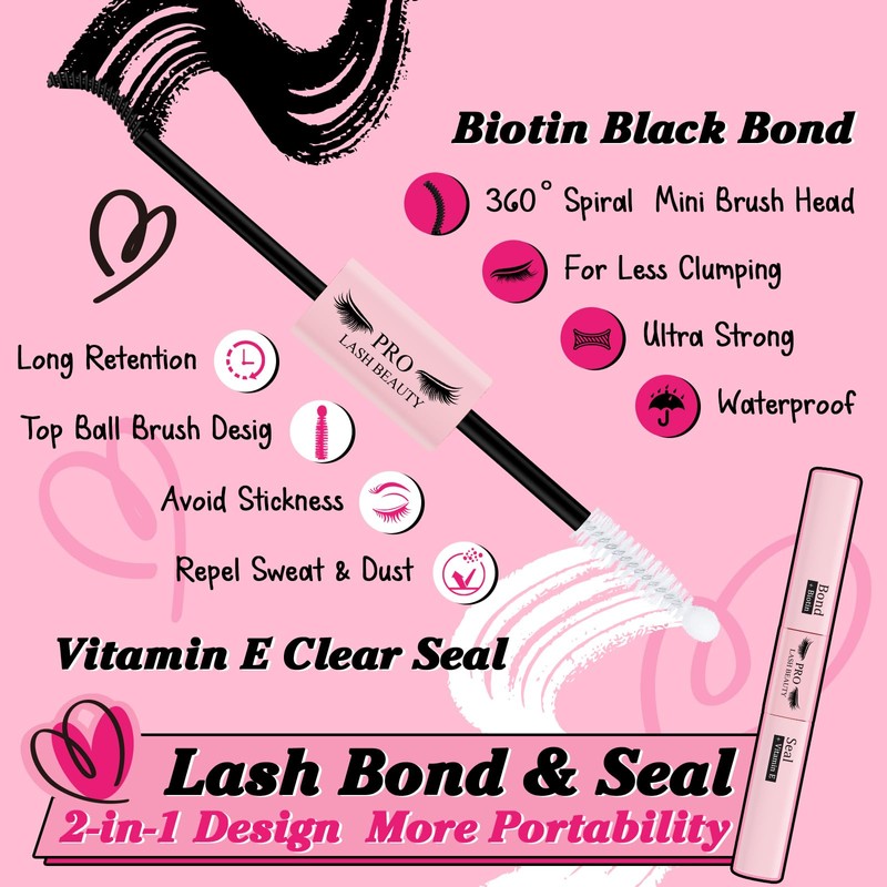 PRO DIY Eyelash Extension Kit, Individual Eyelash Kit with 280