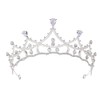 YOVEKAT Princess Crown Head Tiara Wedding Princess Princess Tiara (Silver)