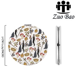 Zuo Bao The Cruel Prince Makeup Mirror Bookish Gift Jude and Cardan Mirror Fantasy Book Lover Gifts (J&C)