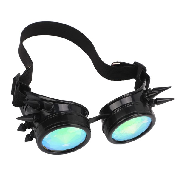 Kaleidoscope Rave Glasses, Steampunk Goggles Widely Applicable Adjustable Nose Rest