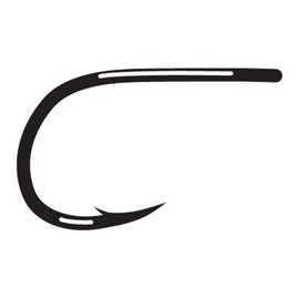 Gamakatsu C14S Glo Bug 2X Strong Fly Hook, Pack of 25, Black, 2