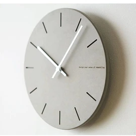HIMENO Wall Clock, Wall Clock, Wall Clock, Nordic, Silent, Noiseless, Lightweight, Sweep Movement, No Second Hand, Simple, Simple, Gray, Modern, Creative Fashion, Modern, Unique, Eco-board, Dial,