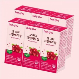 Daily One Oh My Cranberry Tablets Urinary Tract Health 500mg / 데일리원 오 마이 크랜베리 정 요로건강 500mg X 90정 6통 2215808034 4902938