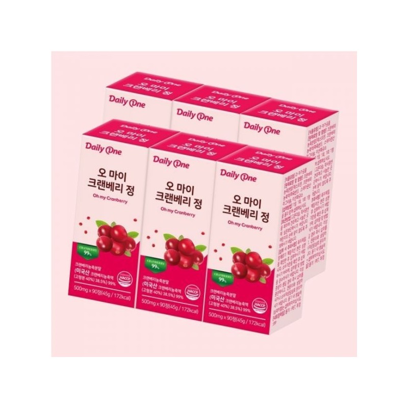 Daily One Oh My Cranberry Tablets Urinary Tract Health 500mg