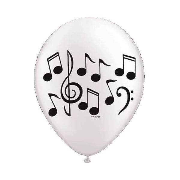 Music Note Latex Balloons - 10 Balloons - 11" Each