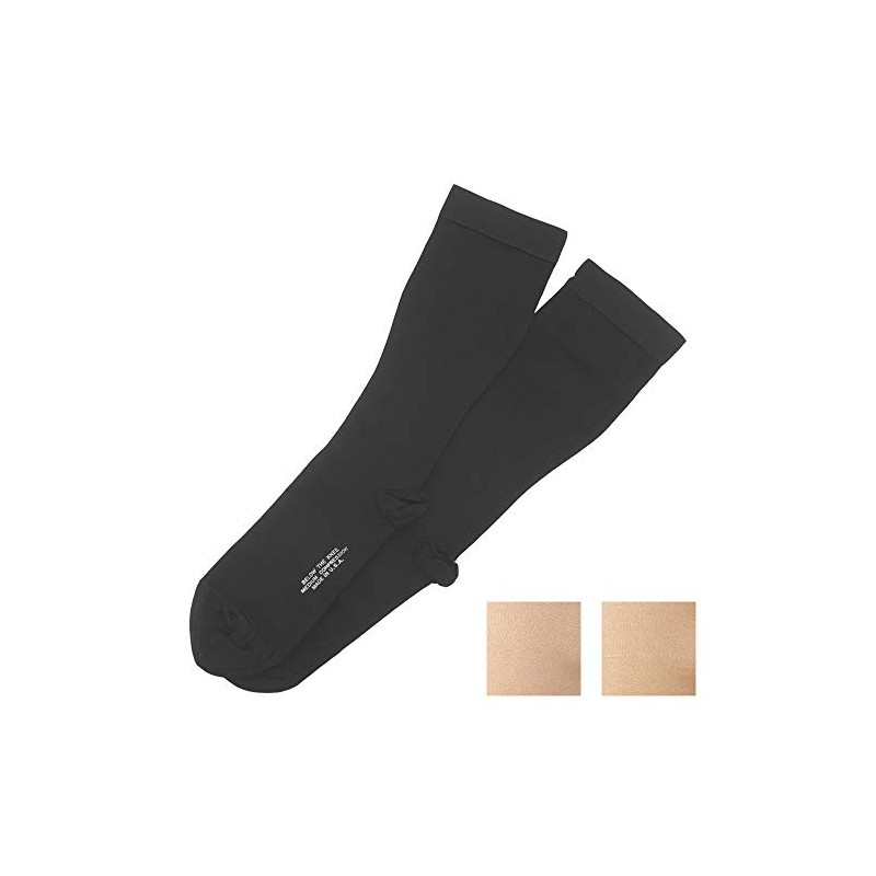 Rex Fit Thin High Socks with Toe Large Black Class