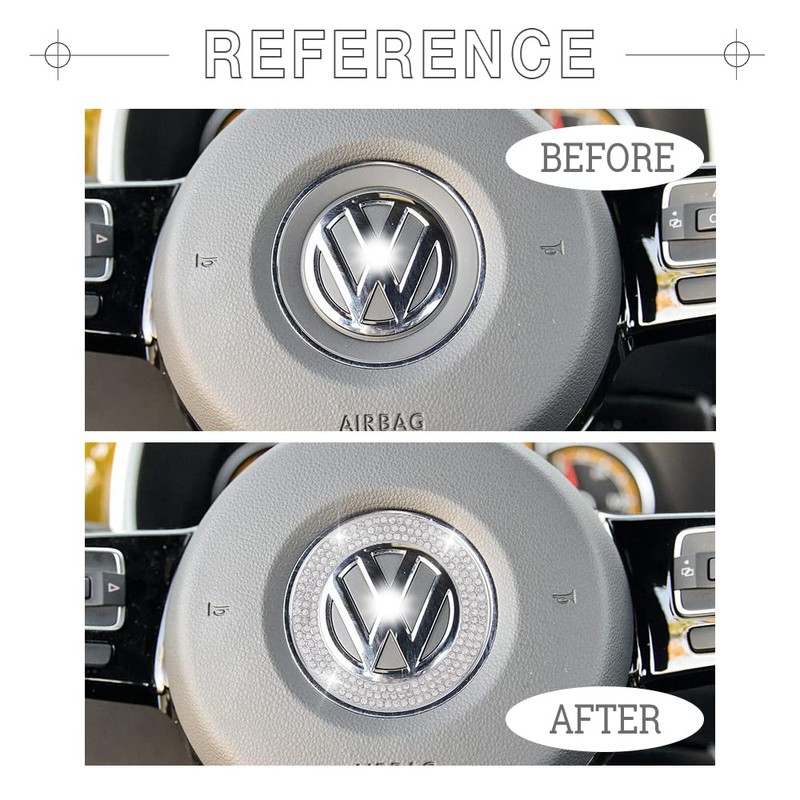 1797 for VW Volkswagen Beetle Accessories Bling Steering Wheel Emblem
