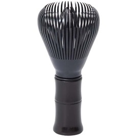 Leanockesa Resin Matcha Whisk - Reusable & Easy to Clean Matcha Stirrer Brush, Durable Chasen Replacement for Green Tea, Matcha Powder Mixing, Tea Ceremony Tools (Black)