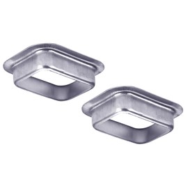 Mzcvriru Rain Gutter Downspout Drop Outlet Aluminum 3" x 4" K Style (2 Pack)