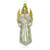 Lauschaer Glas Christmas Tree Decoration Large Angel White Matt Christmas