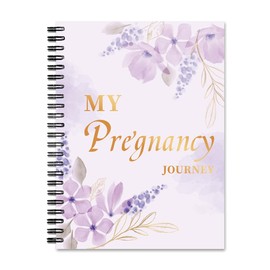 Byttlerom My Pregnancy Journey Book with Cartoon Stickers Hardcover Pregnancy Journal Book Pregnancy Planner Baby Memory Notebook