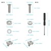 40pcs M5 M6 Cage Nuts, Cabinet Screws Rack Mount Server