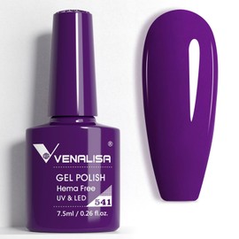 VENALISA Purple Gel Nail Polish 1 Pcs Dark Purple Color Gel Polish Soak Off UV Gel DIY at Home Manicure Salon Nail Art For Girls Women