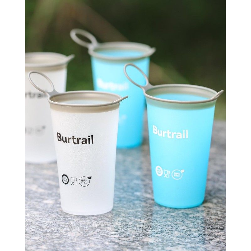 Burtrail 200 ml/6.8 oz-2Pack-Collapsible Cup TPU Running Water Cup Foldable