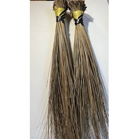 African Handcrafted Sweeping Broom 32" Long (2 Pack)
