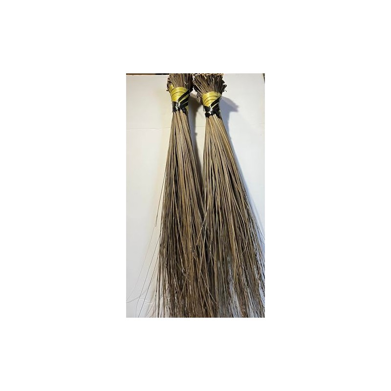 African Handcrafted Sweeping Broom 32" Long (2 Pack)