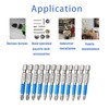 JEOPKO 12Pcs Magnetic Impact Screwdriver Driver Bits Set, Impact Driver
