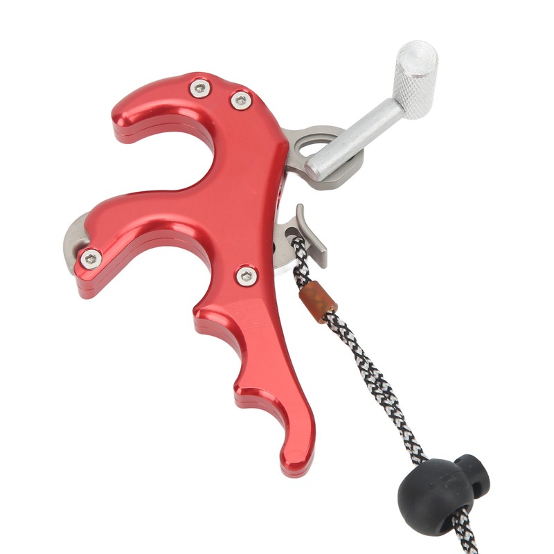 4 Finger Archery Release Aid Grip Aluminum Alloy Compound Bow