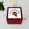 CafePress Puck Stops Here Memory Keepsake Jewelry Box, 5"x5"x3.75"