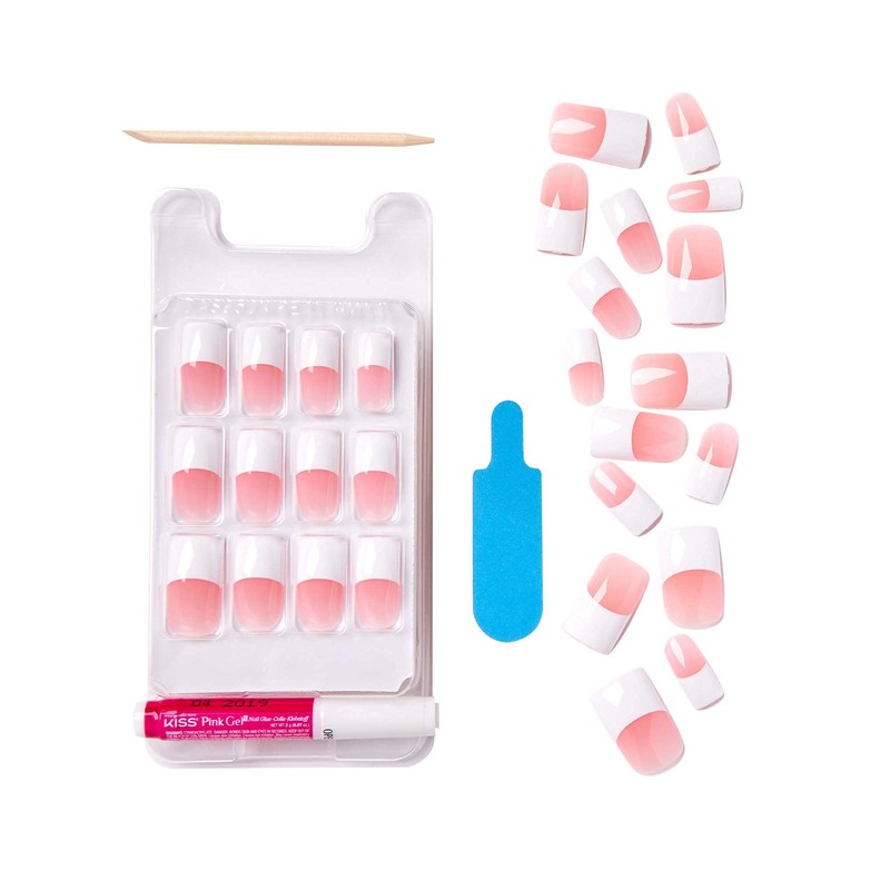 Kiss Salon Acrylic French Kit Team Player Long (2 Pack)