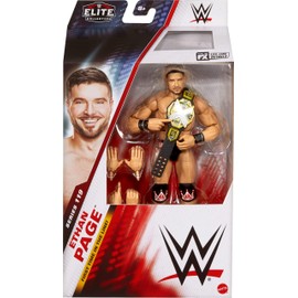 Mattel WWE Elite Action Figure & Accessories, Series #119, 6-inch Collectible Ethan Page with 25 Articulation Points & Swappable Hands