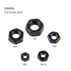 Pack of 100 Locking Nuts Hex Nut M2-M5 Metric Thread