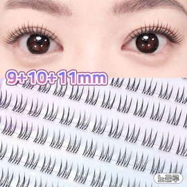 우베리 노글루 가닥속눈썹 또렷한 데일리 아이돌 속눈썹 풀 필요없는 속눈썹 투명라인 대용량 120모 Uberry No Glue Individual Eyelashes Clear Line Daily Idol Eyelashes No Need for Glue Large Capacity 120 Strands