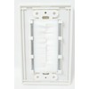 RiteAV - Single Gang Screwless Wall Plate with Brush Bristles