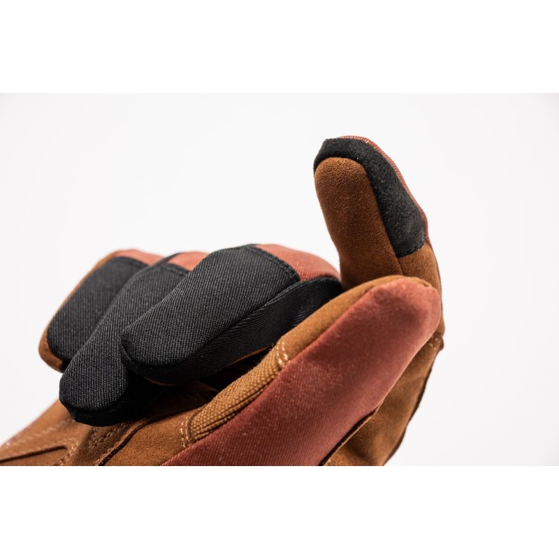 RossoStyleLab RSG372 Women's Winter Gloves Protective Light Winter Gloves Red