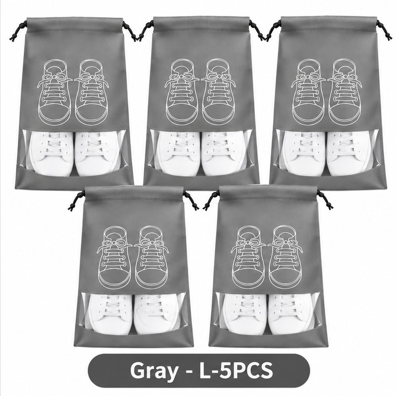 Non-Woven Shoe Storage Bags for Travel & Closet Organization –