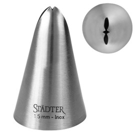 Staedter Leaf Tip, 15 mm, Stainless Steel, Silver