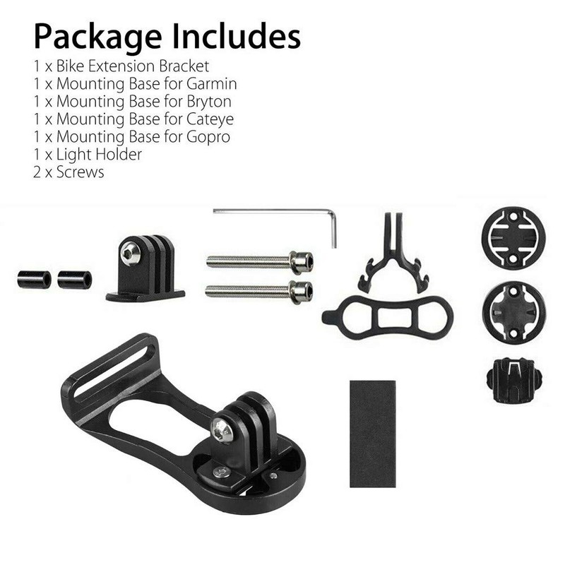 TOTMOX 3 in 1 Bicycle Computer Mount Holder Headlight Clamp