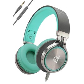 ARTIX CL750 - Auriculares con Cable con micrófono y Control de Volumen - Auriculares intraurales con Aislamiento de Ruido para computadora y computadora portátil con Cable, Auriculares con Cable y
