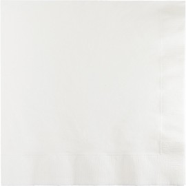 Club Pack of 900 Classic White 2-Ply Paper Party Lunch Napkins 6.5"