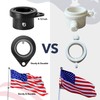 FLAG WIN Aluminum Alloy Flagpole Ring Set with Bearings 2