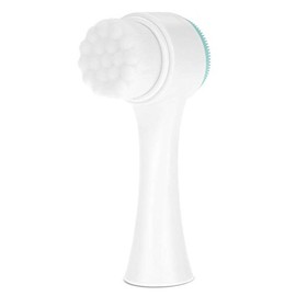 ZJchao Cepillo Facial Exfoliante, cepillo limpiador facial, cepillo facial doble 3D, herramienta de masaje con eliminación de grasa, cepillo de limpieza facial exfoliante