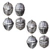 Medieval Knight Masks 4 Count Pack of 2