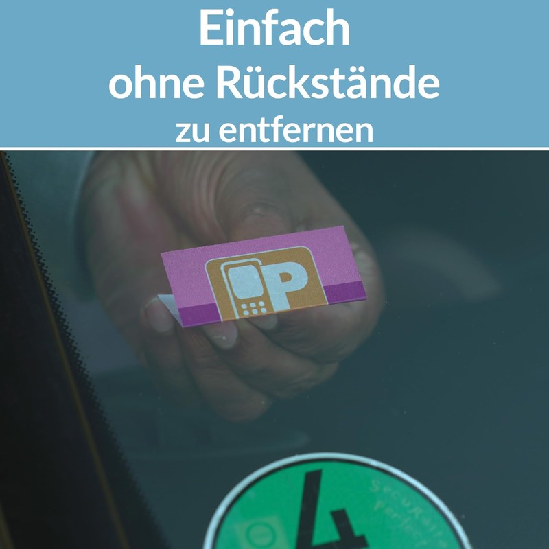 5 x EASYPARK Easy Park Rear Glass Sticker Ticket Sticker