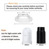 E12 Lamp Shade Collar Rings, E12 Lock Socket Adapter with
