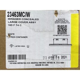 Viking 10 – Viking Concealed 23463 White Push on Large Cover Plate 165F (74C) for Fire