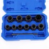 YWHWXB 11pcs Impact Bolt & Nut Remover Set with Solid