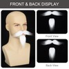Yan Dream Self Adhesive Fake Handlebar Mustache and Goatee White