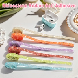6-Yard Rhinestone Tapes, Bedazzling Strips Self Adhesive